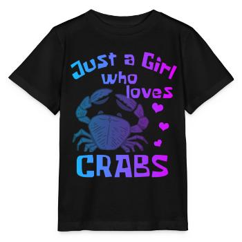 Crabe Cadeau Crevettes Crabe Homard Scorpion - T-shirt bio MINI CREATOR Stanley/Stella Enfant - noir - Devant - Mikhail (115cm)