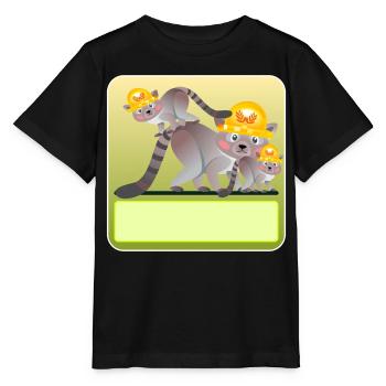 NAMENSGESCHENKE HAUSBAU - Stanley/Stella Kinder T-Shirt MINI CREATOR  - Schwarz - Vorne - Mikhail (115cm)