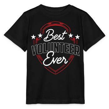 Meilleur bénévole de tous les temps Bénévole - T-shirt bio MINI CREATOR Stanley/Stella Enfant - noir - Devant - Mikhail (115cm)