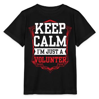 Keep calm I am only a voluntary profession - Stanley/Stella MINI CREATOR Kids’ T-Shirt - black - Front - Mikhail (115cm)