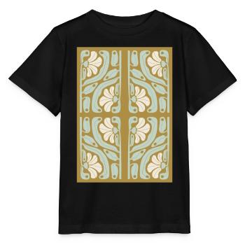 Art Nouveau, Arts & Crafts, Esthétique, Vintage-1900 - T-shirt bio MINI CREATOR Stanley/Stella Enfant - noir - Devant - Mikhail (115cm)