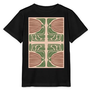 Art Nouveau, Arts & Crafts, Esthétique, Vintage-1900 - T-shirt bio MINI CREATOR Stanley/Stella Enfant - noir - Devant - Mikhail (115cm)
