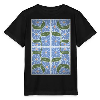 Art Nouveau, Arts & Crafts, Esthétique, Vintage-1900 - T-shirt bio MINI CREATOR Stanley/Stella Enfant - noir - Devant - Mikhail (115cm)