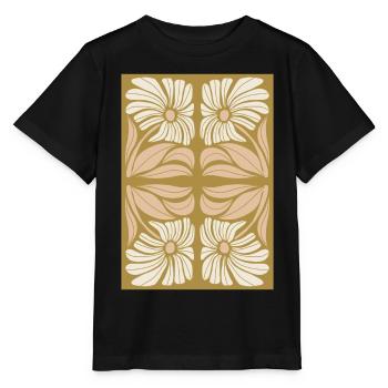 Art Nouveau, Arts & Crafts, Esthétique, Vintage-1900 - T-shirt bio MINI CREATOR Stanley/Stella Enfant - noir - Devant - Mikhail (115cm)
