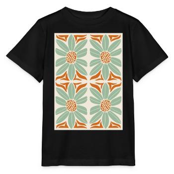 Jugendstil, Arts & Crafts, Aesthetic, Vintage-1900 - Stanley/Stella Kinder T-Shirt MINI CREATOR  - Schwarz - Vorne - Mikhail (115cm)