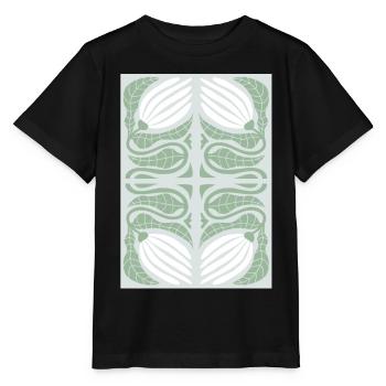 Art Nouveau, Arts & Crafts, Esthétique, Vintage-1900 - T-shirt bio MINI CREATOR Stanley/Stella Enfant - noir - Devant - Mikhail (115cm)