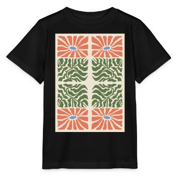 Jugendstil, Arts & Crafts, Aesthetic, Vintage-1900 - Stanley/Stella Kinder T-Shirt MINI CREATOR  - Schwarz - Vorne - Mikhail (115cm)
