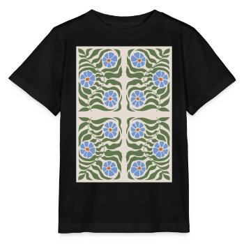 Jugendstil, Arts & Crafts, Aesthetic, Vintage-1900 - Stanley/Stella Kinder T-Shirt MINI CREATOR  - Schwarz - Vorne - Mikhail (115cm)