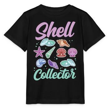 Shell collectors Mussel collectors collect mussels - Stanley/Stella MINI CREATOR Kids’ T-Shirt - black - Front - Mikhail (115cm)