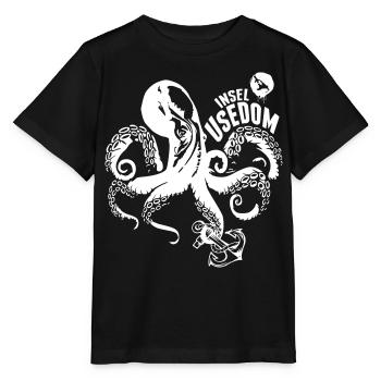 Island of Usedom Shirt - Stanley/Stella MINI CREATOR Kids’ T-Shirt - black - Front - Mikhail (115cm)