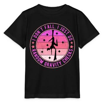 Vertical Cloth Acrobatics Aerial Gravity Check - T-shirt bio MINI CREATOR Stanley/Stella Enfant - noir - Devant - Mikhail (115cm)