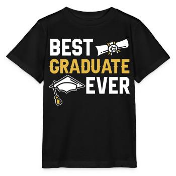 Meilleur diplômé jamais diplômé - T-shirt bio MINI CREATOR Stanley/Stella Enfant - noir - Devant - Mikhail (115cm)