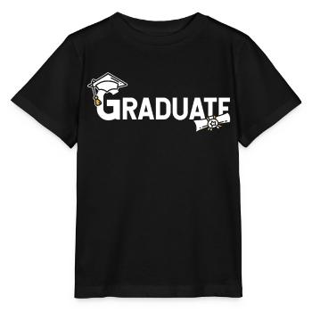 Célébration de remise des diplômes des diplômés - T-shirt bio MINI CREATOR Stanley/Stella Enfant - noir - Devant - Mikhail (115cm)