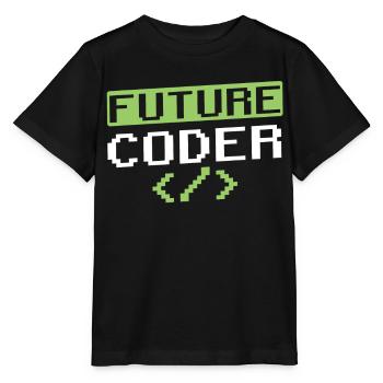 Future Coder Coding Programmer Code - Stanley/Stella MINI CREATOR Kids’ T-Shirt - black - Front - Mikhail (115cm)