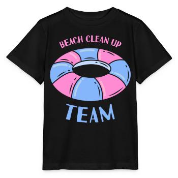 Équipe de nettoyage de plage Nettoyage de plage - T-shirt bio MINI CREATOR Stanley/Stella Enfant - noir - Devant - Mikhail (115cm)