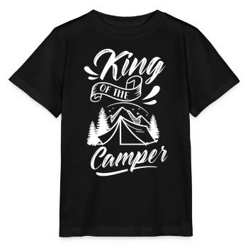King of Campers Camping Camping Camp Camping - Stanley/Stella MINI CREATOR Kids’ T-Shirt - black - Front - Mikhail (115cm)