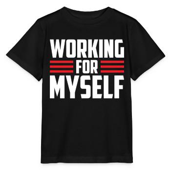 Travailler pour moi-même Fondateur CEO Entrepreneurs - T-shirt bio MINI CREATOR Stanley/Stella Enfant - noir - Devant - Mikhail (115cm)