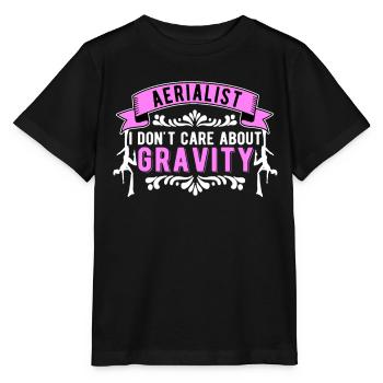 Tissu vertical Acrobaties Aérien Soie Acrobatique - T-shirt bio MINI CREATOR Stanley/Stella Enfant - noir - Devant - Mikhail (115cm)