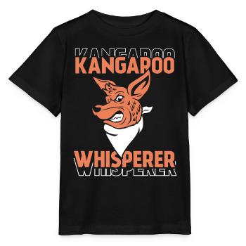 Kangaroo Whisperer Animal Kangaroo Kangaroo - Stanley/Stella MINI CREATOR Kids’ T-Shirt - black - Front - Mikhail (115cm)