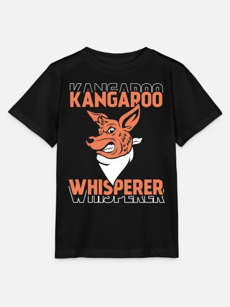 Känguru-Flüsterer Tier Kängurus Känguru - Stanley/Stella Kinder T-Shirt MINI CREATOR - Schwarz