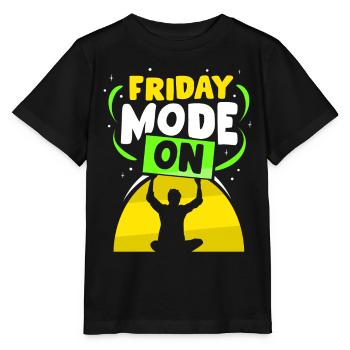 Mode vendredi Un vendredi sarcastique enfin - T-shirt bio MINI CREATOR Stanley/Stella Enfant - noir - Devant - Mikhail (115cm)
