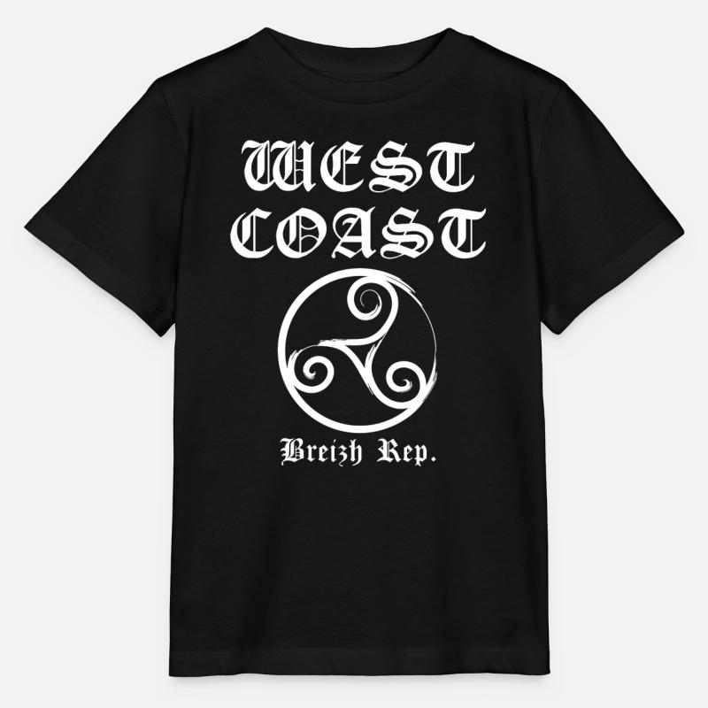 Westküste Breizh weiß - Stanley/Stella Kinder T-Shirt MINI CREATOR  - Schwarz