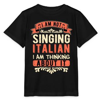 Opernsänger Tenor Not Singing Italian - Stanley/Stella Kinder T-Shirt MINI CREATOR  - Schwarz - Vorne - Mikhail (115cm)