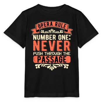 Chanteur d’opéra Opéra Règle numéro un Ténor - T-shirt bio MINI CREATOR Stanley/Stella Enfant - noir - Devant - Mikhail (115cm)