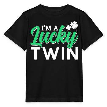 Je suis un heureux jumeau irlandais irlandais - T-shirt bio MINI CREATOR Stanley/Stella Enfant - noir - Devant - Mikhail (115cm)