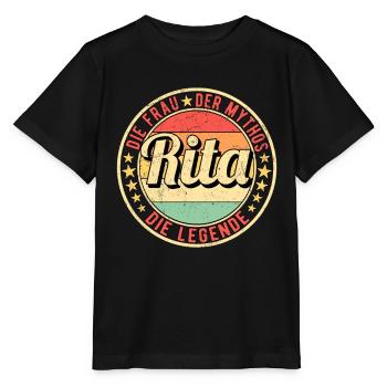 Rita Die Frau Der Mythos Die Legende - Stanley/Stella Kinder T-Shirt MINI CREATOR  - Schwarz - Vorne - Mikhail (115cm)