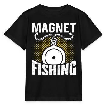 Aimant de pêche Aimant - T-shirt bio MINI CREATOR Stanley/Stella Enfant - noir - Devant - Mikhail (115cm)