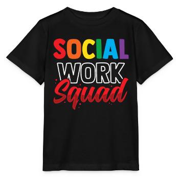 Équipe de travail social Travailleur social Travail social - T-shirt bio MINI CREATOR Stanley/Stella Enfant - noir - Devant - Mikhail (115cm)