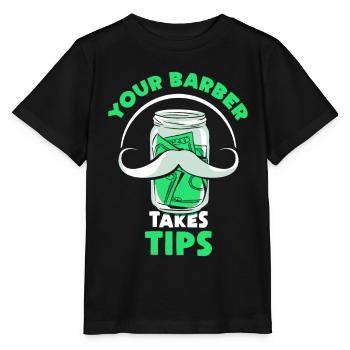 Your hairdresser will tip Barbershop Barber - Stanley/Stella MINI CREATOR Kids’ T-Shirt - black - Front - Mikhail (115cm)