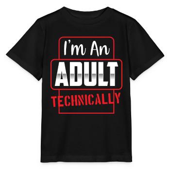 Je suis un adulte Techniquement adulte - T-shirt bio MINI CREATOR Stanley/Stella Enfant - noir - Devant - Mikhail (115cm)