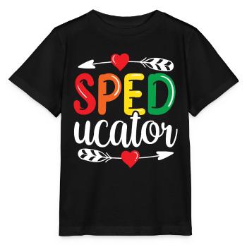 Sped-Ucator Profession Éducation spéciale Éducation spécialisée Éducation spéciale - T-shirt bio MINI CREATOR Stanley/Stella Enfant - noir - Devant - Mikhail (115cm)