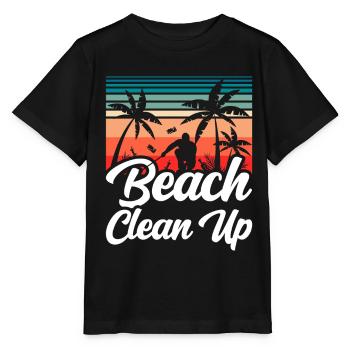 Nettoyage de plage Plages Nettoyage de plage - T-shirt bio MINI CREATOR Stanley/Stella Enfant - noir - Devant - Mikhail (115cm)