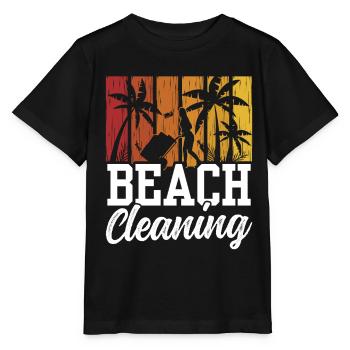 Nettoyage de plage Plages Nettoyage de plage - T-shirt bio MINI CREATOR Stanley/Stella Enfant - noir - Devant - Mikhail (115cm)
