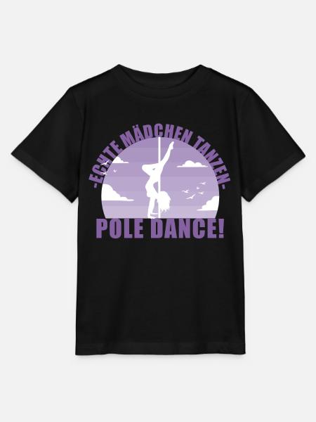 Echte Mädchentanzen Pole Dance! Geschenk - Stanley/Stella Kinder T-Shirt MINI CREATOR - Schwarz