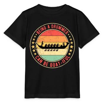 Dragon Boat Racing Dragon Boat Boat-iful - Stanley/Stella MINI CREATOR Kids’ T-Shirt - black - Front - Mikhail (115cm)