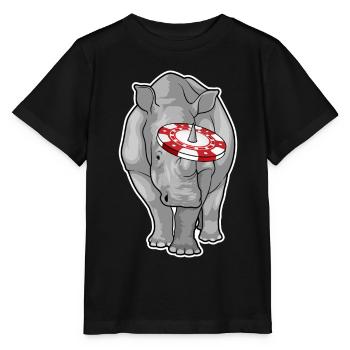 Jetons de poker Rhino Poker - T-shirt bio MINI CREATOR Stanley/Stella Enfant - noir - Devant - Mikhail (115cm)