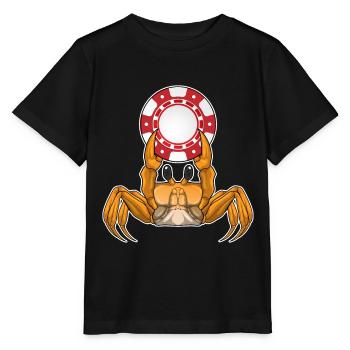 Jetons de poker Crab Poker - T-shirt bio MINI CREATOR Stanley/Stella Enfant - noir - Devant - Mikhail (115cm)