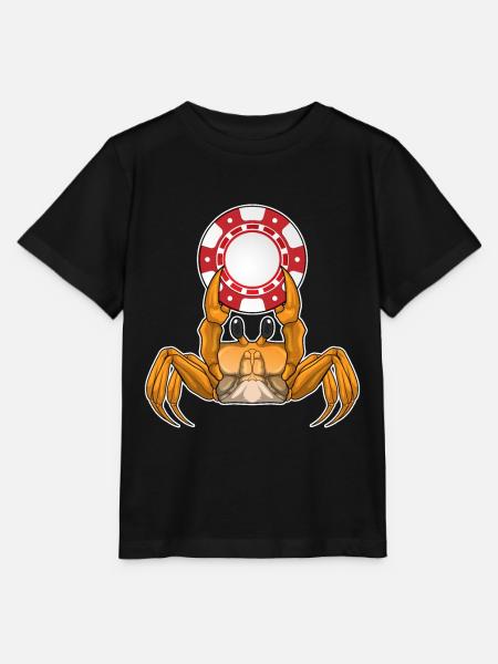 Krabbe Poker Pokerchips - Stanley/Stella Kinder T-Shirt MINI CREATOR  - Schwarz