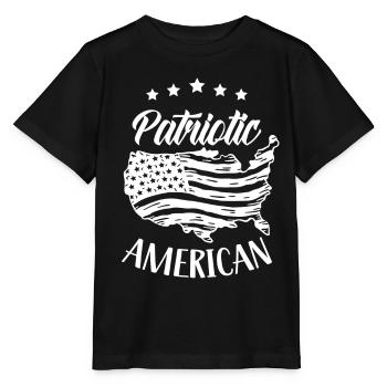 Patriotic American Patriotic Patriot US - Stanley/Stella MINI CREATOR Kids’ T-Shirt - black - Front - Mikhail (115cm)