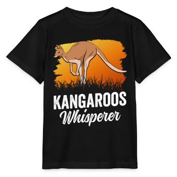 Kangaroo Whisperer Kangaroo Kangaroo Animal - Stanley/Stella MINI CREATOR Kids’ T-Shirt - black - Front - Mikhail (115cm)