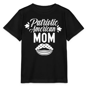 Patriotic American Mother USA Patriot US - Stanley/Stella MINI CREATOR Kids’ T-Shirt - black - Front - Mikhail (115cm)