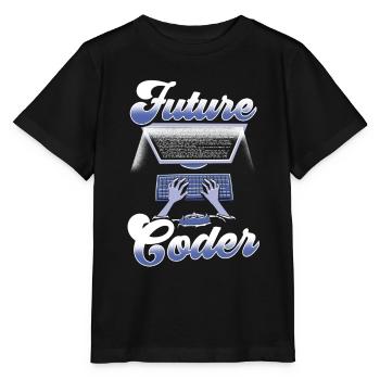 Zukünftiger Coder Code Programmierer Coding - Stanley/Stella Kinder T-Shirt MINI CREATOR  - Schwarz - Vorne - Mikhail (115cm)