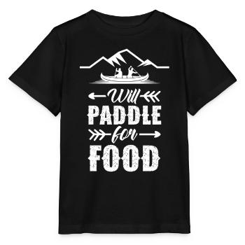 Pagayer pour la nourriture Kayak Hobby Kayak Kayak - T-shirt bio MINI CREATOR Stanley/Stella Enfant - noir - Devant - Mikhail (115cm)