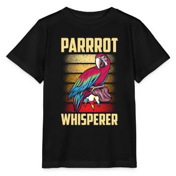 Perroquet Chuchotant Perroquet Chuchoteur Perroquets Doux Perroquets - T-shirt bio MINI CREATOR Stanley/Stella Enfant - noir - Devant - Mikhail (115cm)