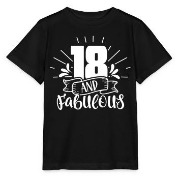 18 Und Fabelhaft Feier Geburtstag Achtzehn - Stanley/Stella Kinder T-Shirt MINI CREATOR  - Schwarz - Vorne - Mikhail (115cm)