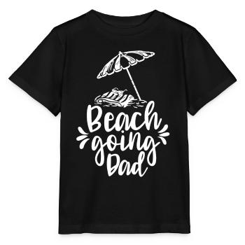 Beach visit Father Beach Beach Beach holiday - Stanley/Stella MINI CREATOR Kids’ T-Shirt - black - Front - Mikhail (115cm)